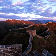 Great Chinese Wall, clouds