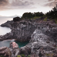 Coast, cliff, rocks