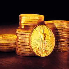 Golden, coins