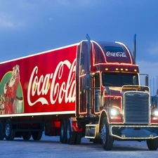 lorry, Coca-Cola