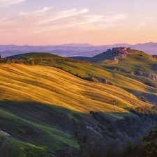 colony, Italy, medows, roads, Mountains