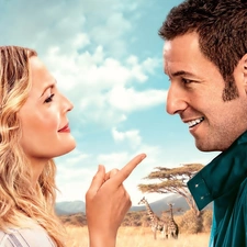 Adam Sandler, Steam, conversation, Drew Barrymore