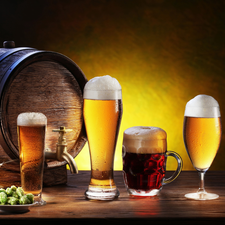 corn, hop, Mugs, beer, barrel