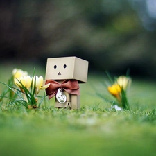 Spring, Lawn, crocuses, Danbo