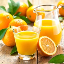 orange, jug, cup, juice