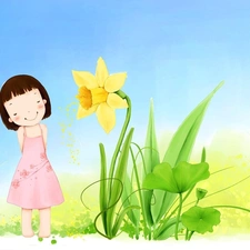 Kid, Daffodils