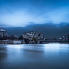 Notre Dame, Houses, Paris, River Seine, France