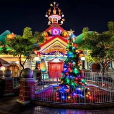 decor, Disneyland, Christmas