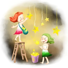 decoration, Kids, Stars