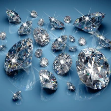 diamonds, Gems, shimmering