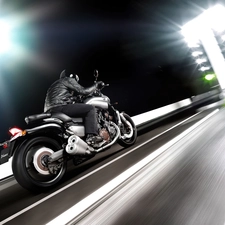 Yamaha V-Max, race, Drag, track