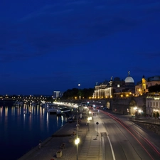 Dresden, illuminated, Town