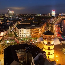 Germany, City at Night, Dusseldorf