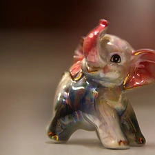 decoration, glass, elephant