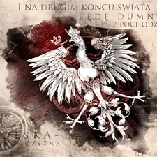 graphics, Poland, emblem, Map