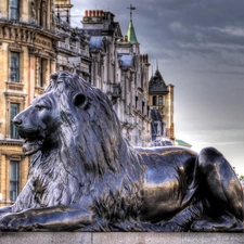 house, London, England, Lion