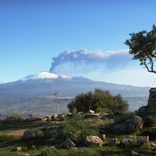 Etna, landscape, volcano