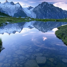 Europe, River, Alps