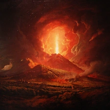 volcano, explosion