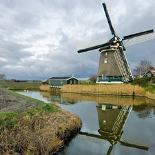 Field, River, Windmill