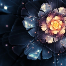 Flower, graphics, Computer