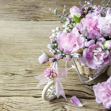 decoration, Flowers, Clove Pink, Bicycle