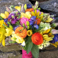 flowers, bouquet, Colorful