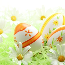 Flowers, Easter, eggs