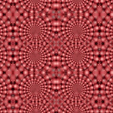 Red, spirals, fractals, ball