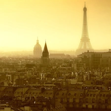 Town, Eiffla Tower, France