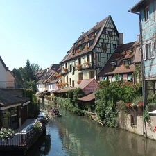 France, panorama, town