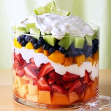 salad, fruit