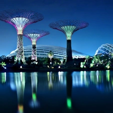 futuristic, Singapur, Garden