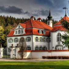 Germany, cloister, forest