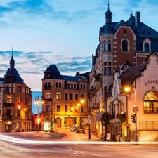 Houses, Dresden, Germany, Street