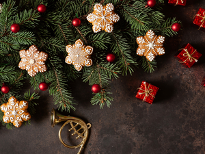 green ones, Cookies, ##, Gingerbread, Christmas, Twigs, gifts