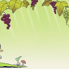 Kimi ni Todoke, Grapes, girl, Green