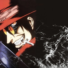 Hellsing, Hat, Glasses, Cross