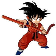 with a stick, small, GOKU