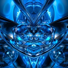 graphics, Blue, abstraction