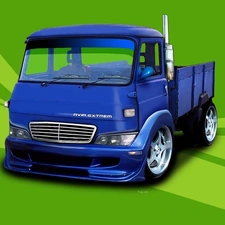 lorry, crate, graphics, Avia