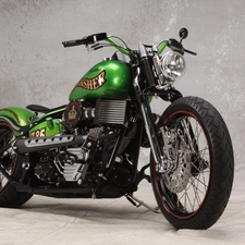 Harley-Davidson, antique, Green