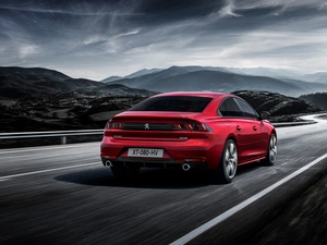 Red, Peugeot 508 GT