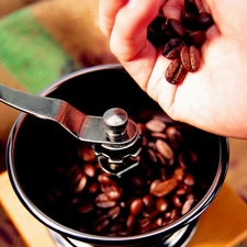 hand, coffee, mill