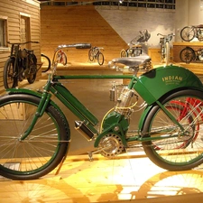 Museum, motor-bike, Harley Davidson