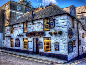 HDR, Admiral Benbow, Restaurant, Street, house