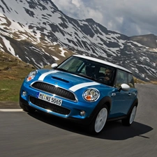 Mini Cooper, Belts, headlights, White