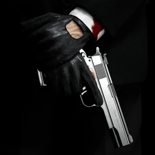 Weapons, hands, Hitman, Gun