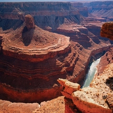 Human, canyon, River