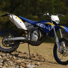 footer, blue, Husaberg FE450